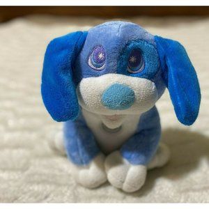Flashlight Friends Plush Blue Puppy Dog Cute Lights Up When Squeezed